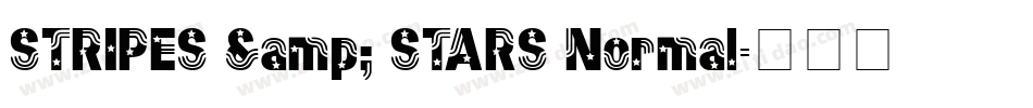 STRIPES & STARS Normal字体转换